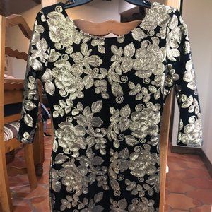 Lovely Day Gold Sequin Dress